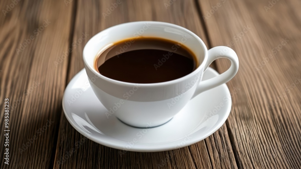 A moment of tranquility with a warm cup of coffee A moment of tranquility with a warm cup of coffee