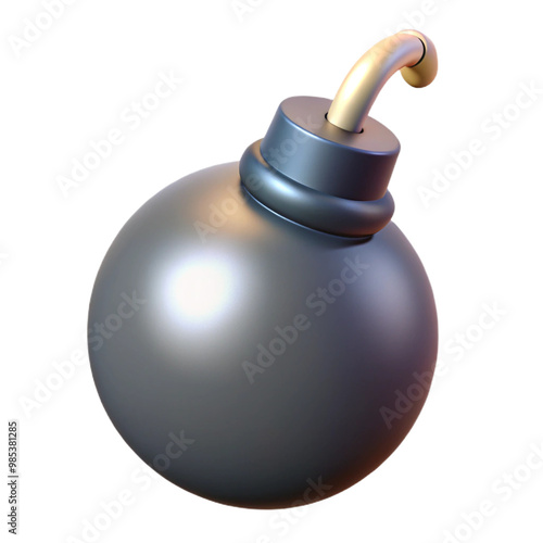 Bomb 3d cartoon style illustration