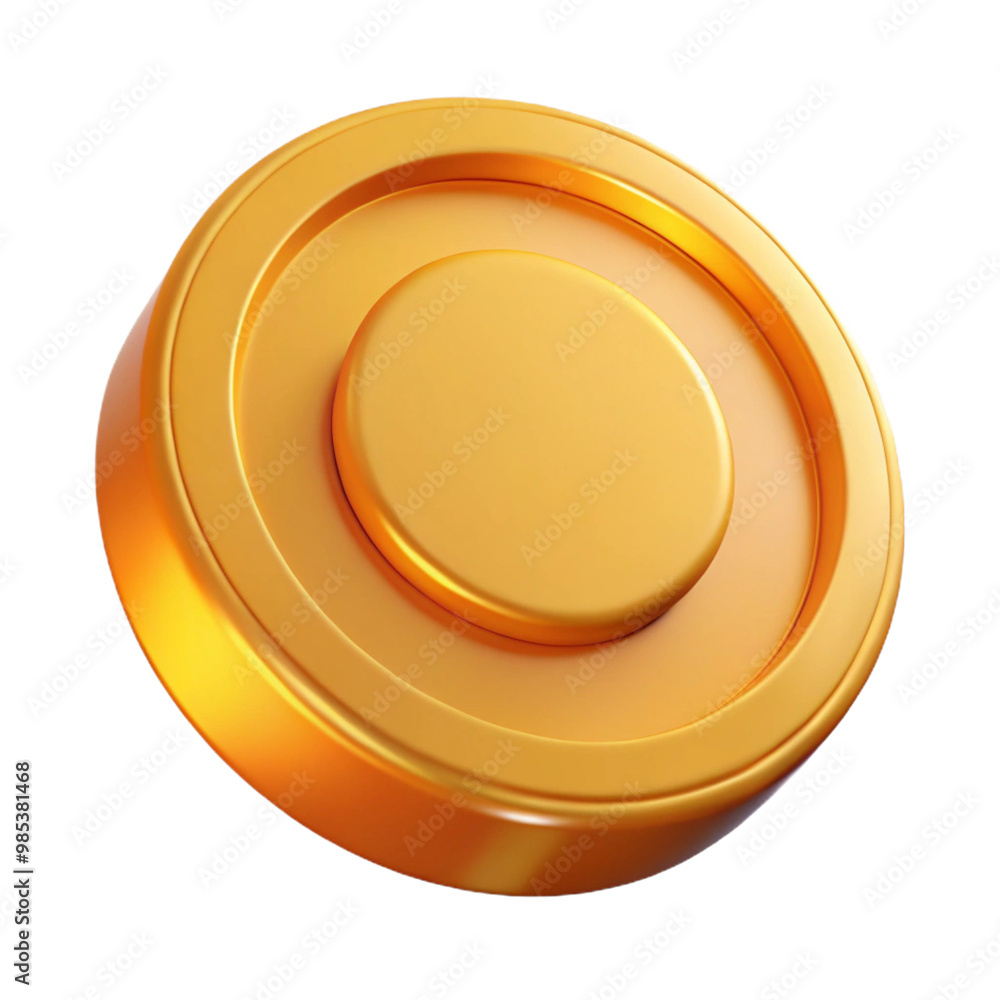 Coin 3d cartoon style illustration Coin 3d cartoon style illustration