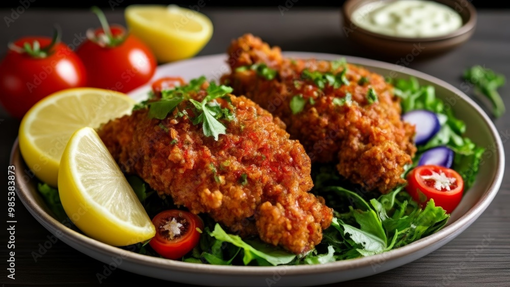 Deliciously seasoned chicken bites with a tangy lemon twist Deliciously seasoned chicken bites with a tangy lemon twist