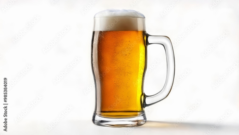  Refreshing beverage in a frosted mug