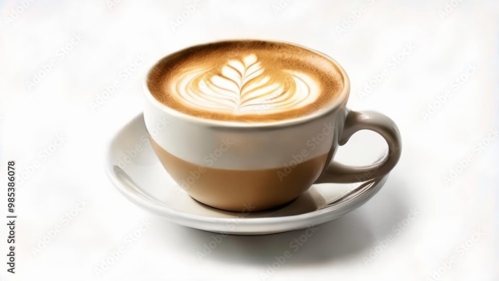 Espresso art A leaf of latte perfection Espresso art A leaf of latte perfection