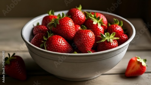  Fresh strawberries ready to be enjoyed