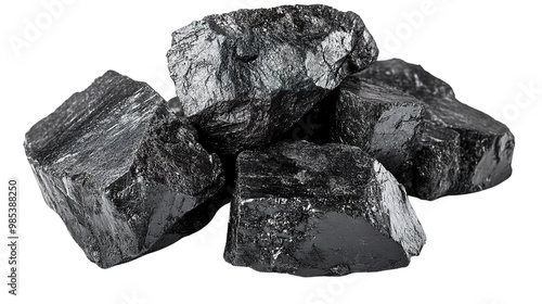 Photos coal isolated on white background
