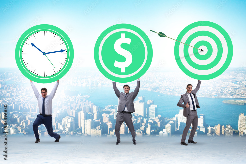 Time is money concept with aims Time is money concept with aims