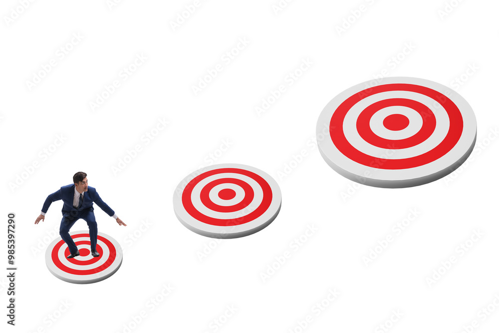 Concept of setting and achieving business objectives Concept of setting and achieving business objectives