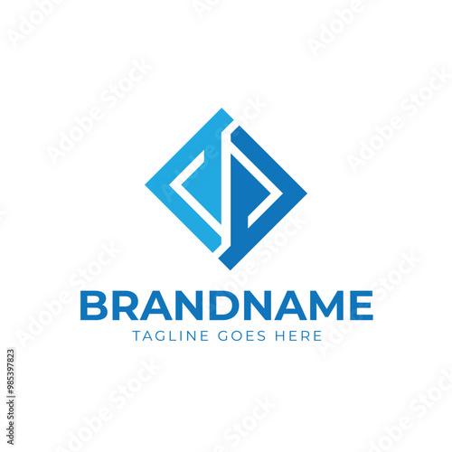 Free Download DP Creative Lettering Logo Modern Style - GFXLoad