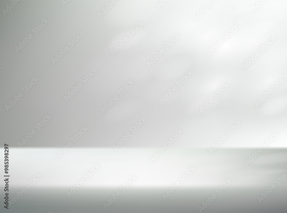 Background Gray Studio with Shadow Leaves. Space for selling products on the website. Empty room with shadow leaves. Vector illustration. Background Gray Studio with Shadow Leaves. Space for selling products on the website. Empty room with shadow leaves. Vector illustration.