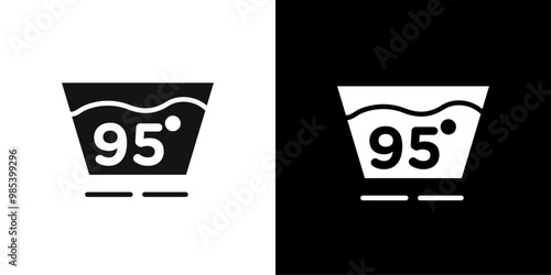 Clothing care icon Flat vector set outline