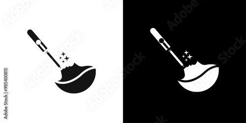 laser dermatology icon Flat vector set outline