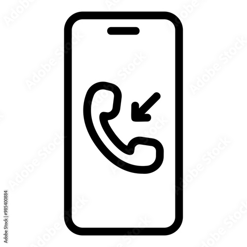 incoming call Line Icon
