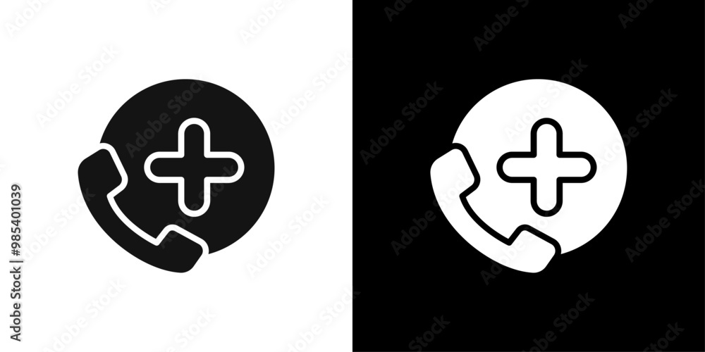Medical help icon Flat vector set outline Medical help icon Flat vector set outline