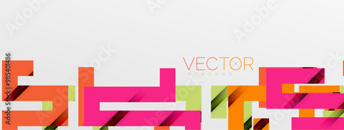 Color bend lines with shadow texture effect. Vector Illustration For Wallpaper, Banner, Background, Card, Book Illustration, landing page