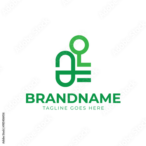 Free Download Nature Themed Padlock And Key Vector Logo Design - GFXLoad