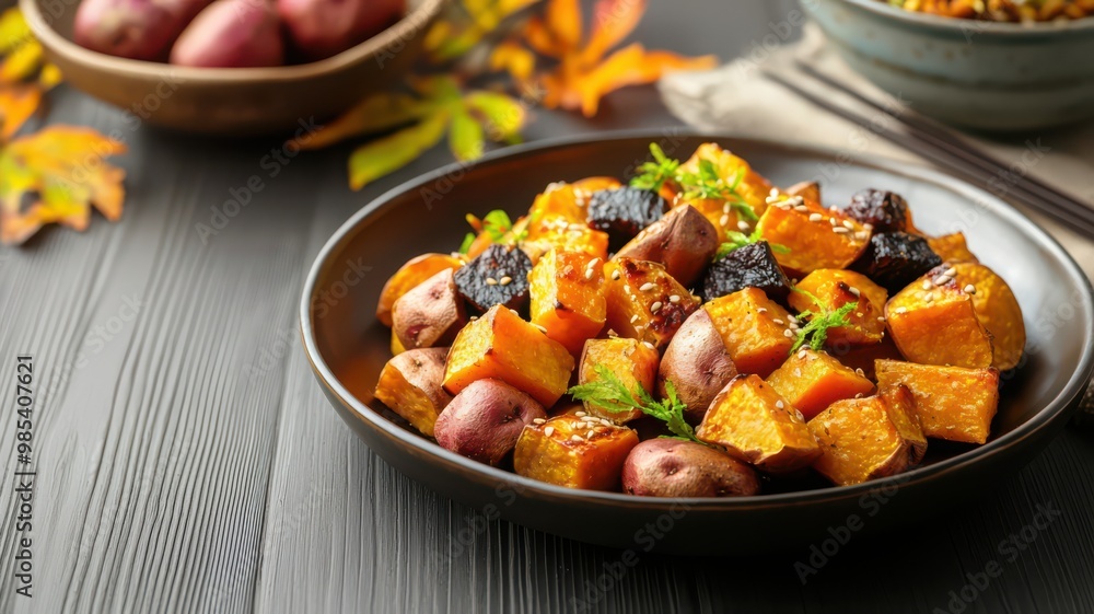 Delicious roasted vegetables in a bowl, showcasing vibrant colors and fall ingredients, perfect for seasonal cooking inspiration. Delicious roasted vegetables in a bowl, showcasing vibrant colors and fall ingredients, perfect for seasonal cooking inspiration.
