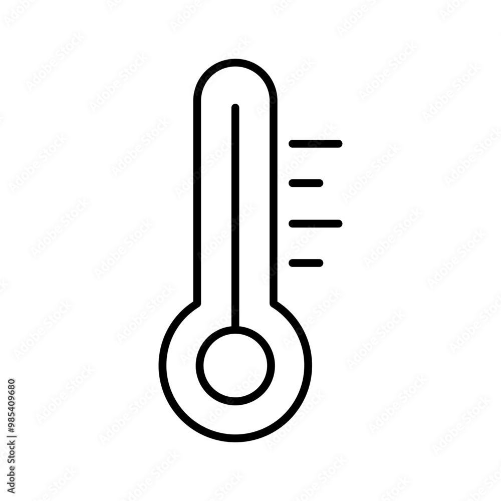 thermometer line icon thermometer line icon