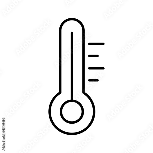 thermometer line icon