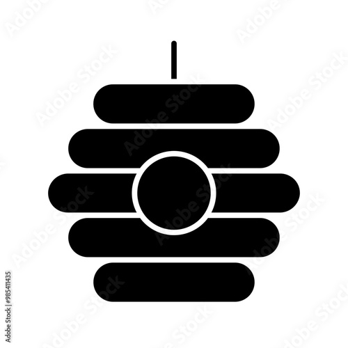 bee hive glyph icon