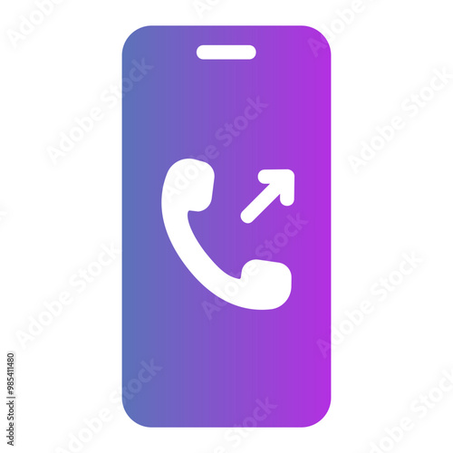 outgoing call Gradient icon