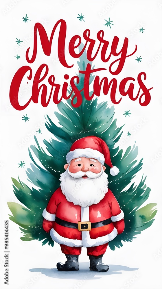 christmas card with santa claus christmas card with santa claus