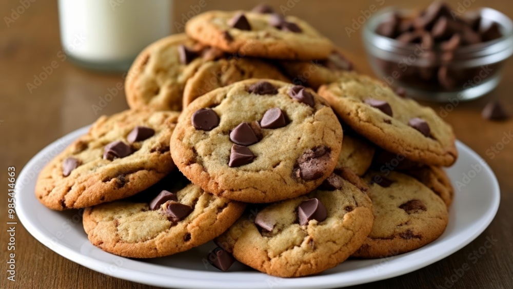 Deliciously tempting chocolate chip cookies Deliciously tempting chocolate chip cookies
