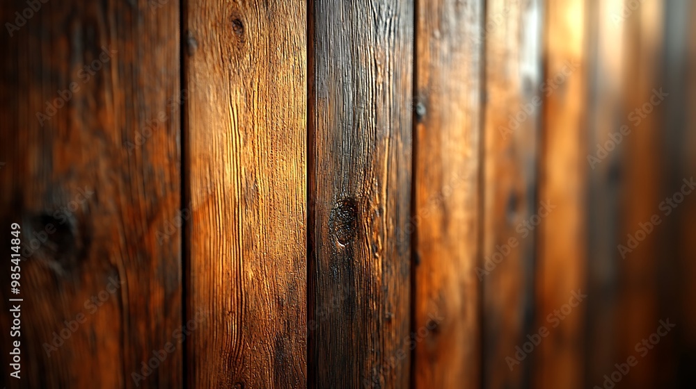 Close-up of weathered, rustic wood planks with visible knots and grain. Close-up of weathered, rustic wood planks with visible knots and grain.