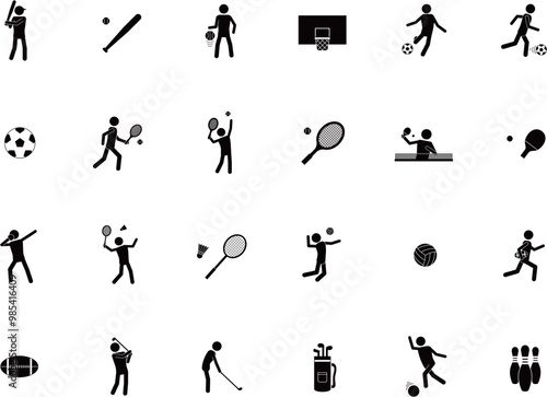 Printアイコンセット_スポーツ 1