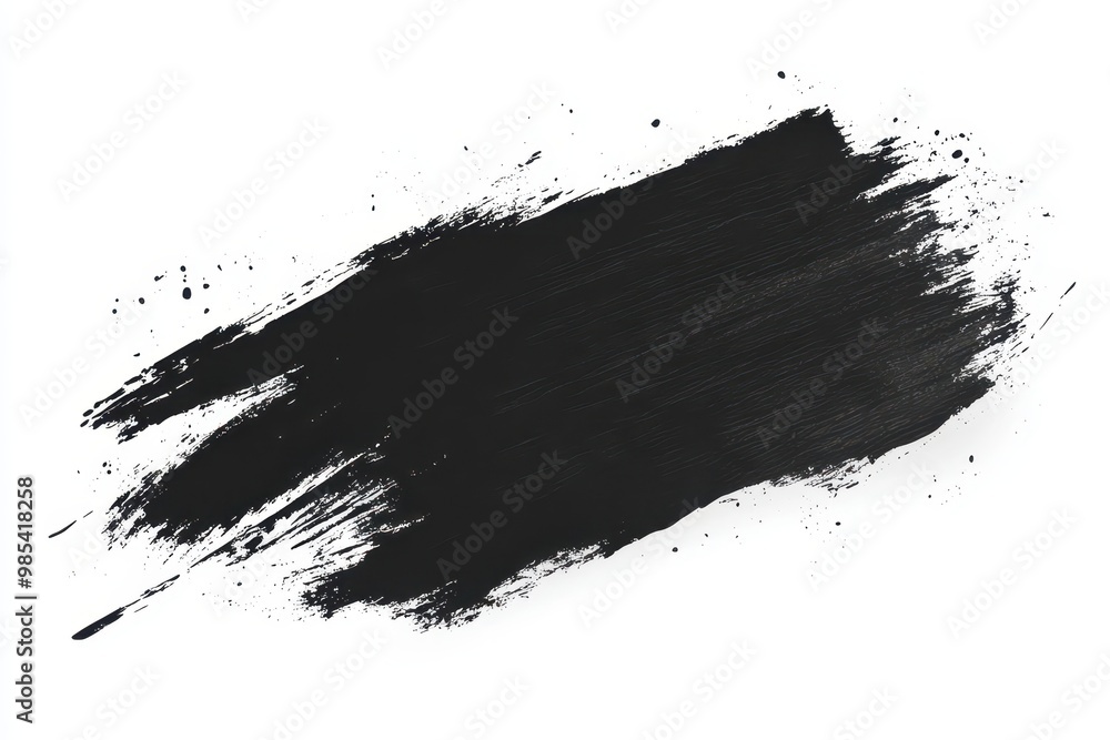 A black paint stroke on a white background, ideal for graphic design and artistic projects. A black paint stroke on a white background, ideal for graphic design and artistic projects.