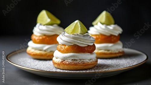  Deliciously tempting dessert trio ready to be savored