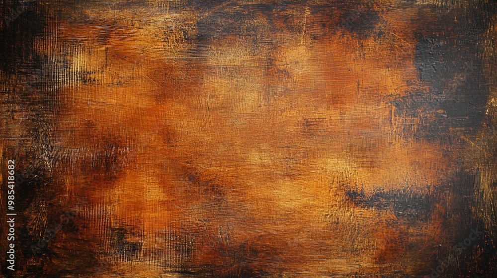 Textured Abstract Art Background with Warm Fiery Burnt Orange and Bronze Tones Textured Abstract Art Background with Warm Fiery Burnt Orange and Bronze Tones