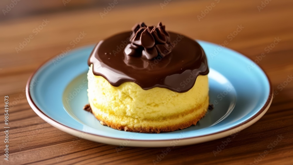 Deliciously tempting chocolateglazed dessert Deliciously tempting chocolateglazed dessert