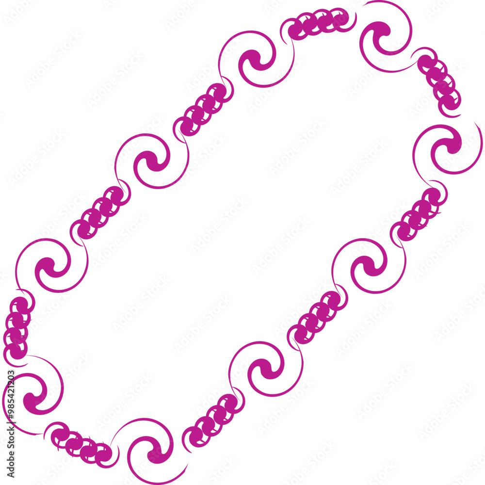 Aesthetic Abstract Wavy Decorative Geometric Shape Frame Aesthetic Abstract Wavy Decorative Geometric Shape Frame