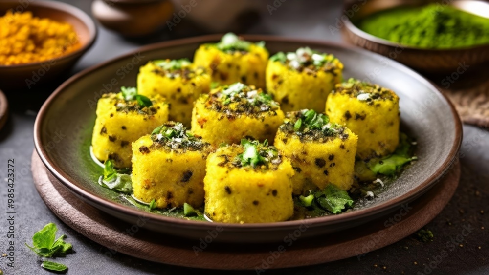 Deliciously seasoned and garnished finger foods ready to be savored Deliciously seasoned and garnished finger foods ready to be savored