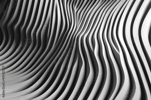 Abstract line black and white texture 3d background