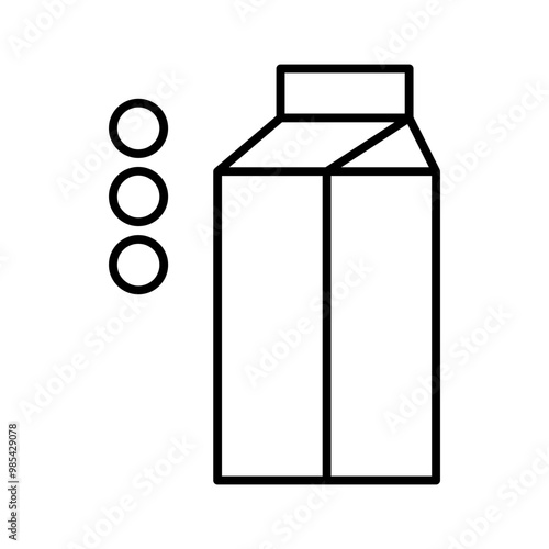 soy milk line icon