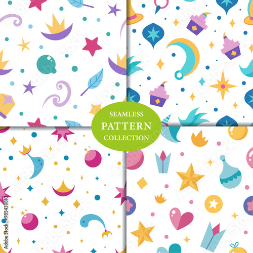 magical elegant Seamless Pattern Background