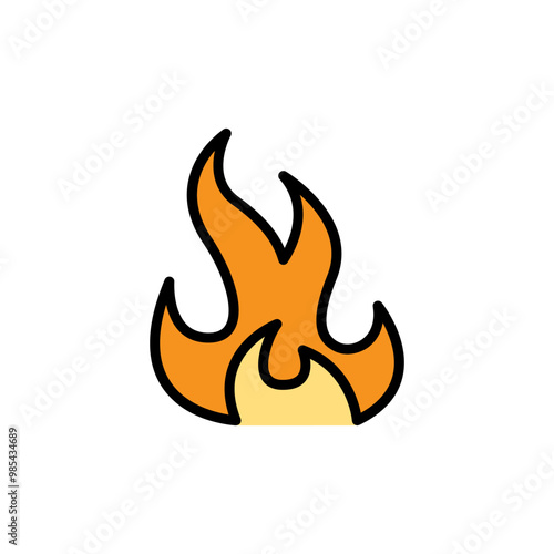 Fire, flame, burn icon