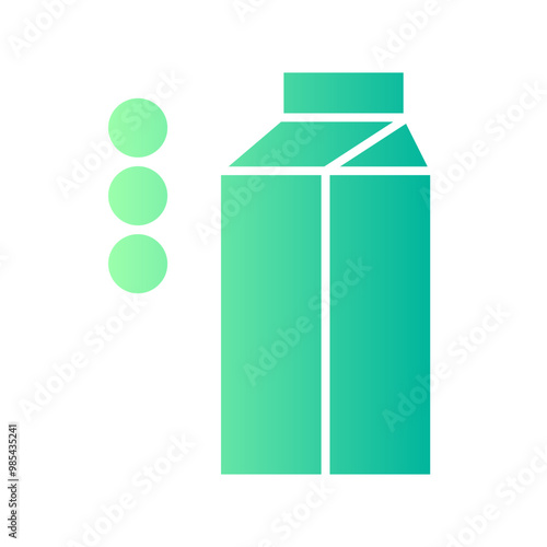 soy milk gradient icon