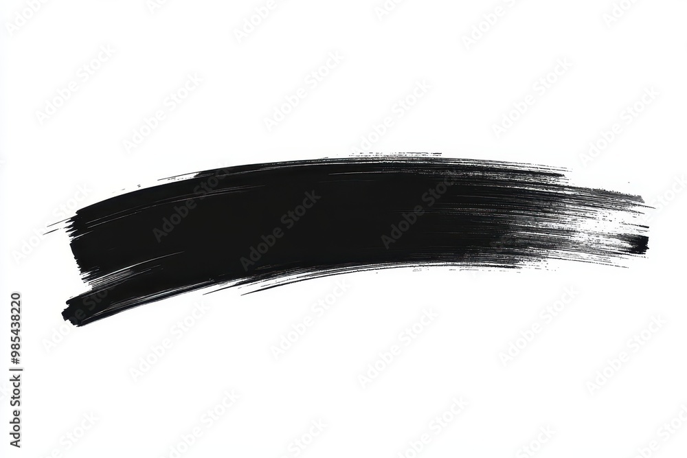 A bold black brushstroke on a white background, suggesting artistic expression or design. A bold black brushstroke on a white background, suggesting artistic expression or design.