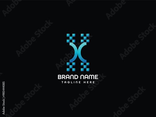 Monogram letter logo design