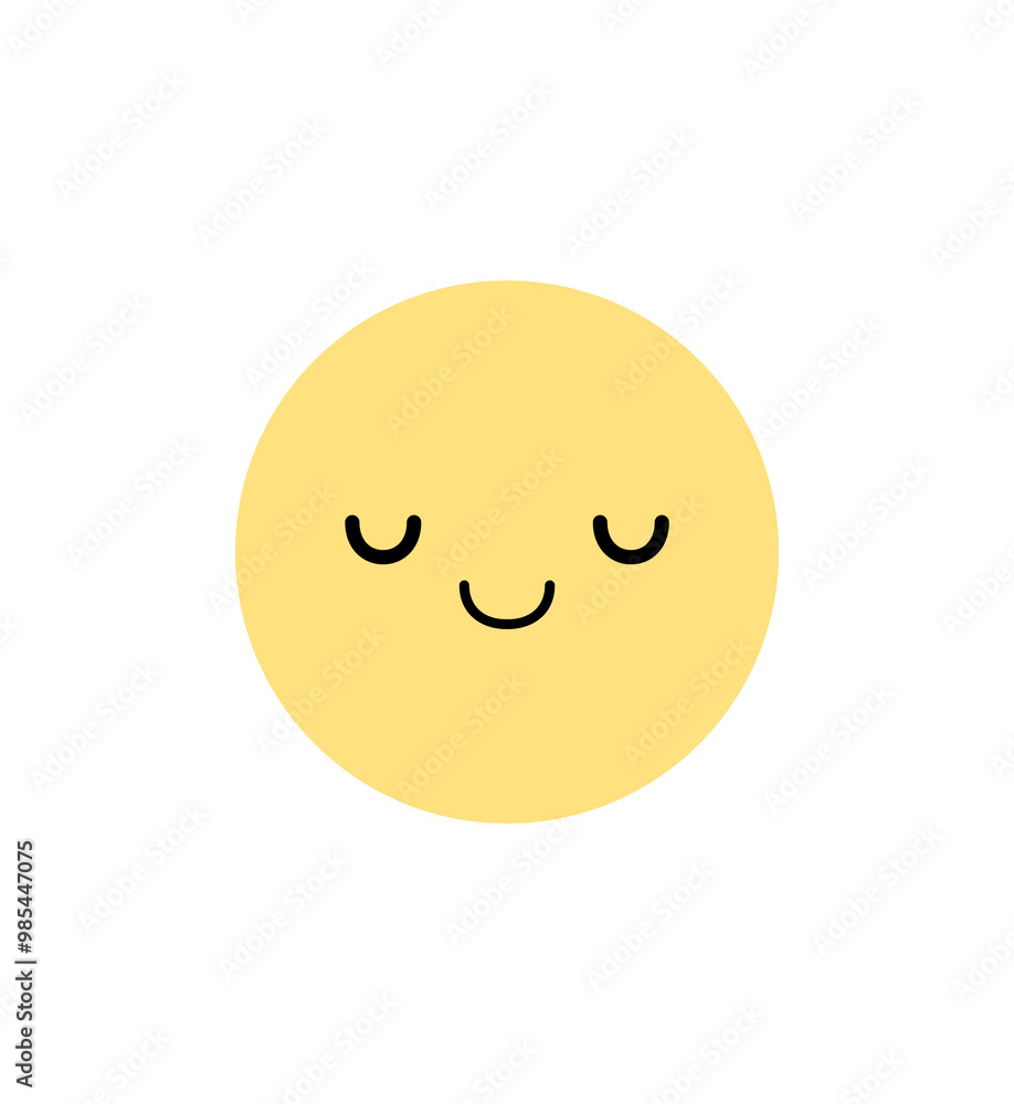 Cute white flower cartoon character with facial expression. Flat design illustration. Cute white flower cartoon character with facial expression. Flat design illustration.