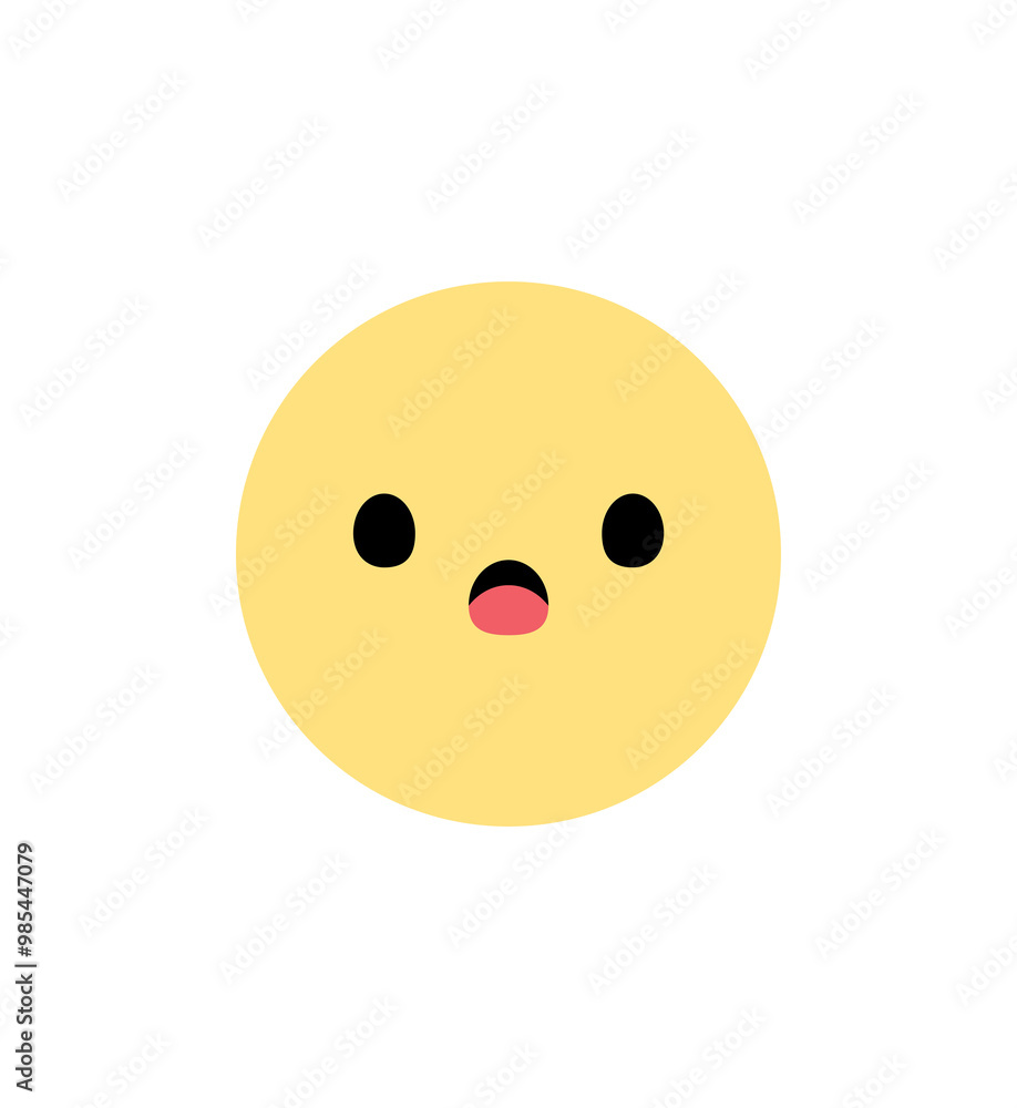 Cute white flower cartoon character with facial expression. Flat design illustration. Cute white flower cartoon character with facial expression. Flat design illustration.