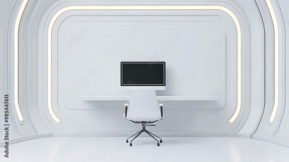 A high-tech computer room with advanced workstations, floating desks, and sleek monitors, showcasing a futuristic work environment Futuristic design, Modern computer room A high-tech computer room with advanced workstations, floating desks, and sleek monitors, showcasing a futuristic work environment Futuristic design, Modern computer room