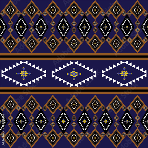 Native pattern American,oriental ethnic seamless pattern traditional background design for carpet,wallpaper,batik,fabric,Vector illustration embroidery style,Tribal Navajo,seamless vector for textile.