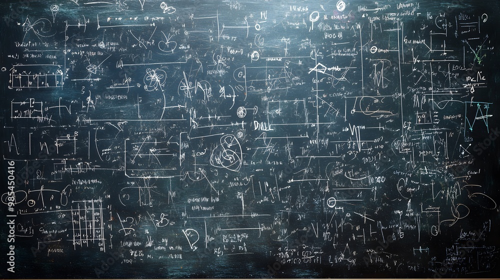 A Close-Up of a Black Chalkboard Covered with White Chalk Drawings and Scribbles A Close-Up of a Black Chalkboard Covered with White Chalk Drawings and Scribbles