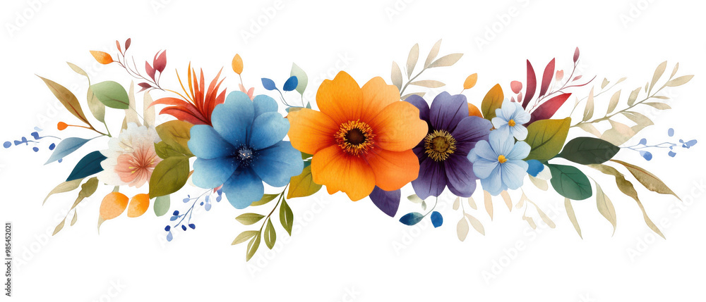 Vibrant Floral Wreath with Intricate Details Vibrant Floral Wreath with Intricate Details