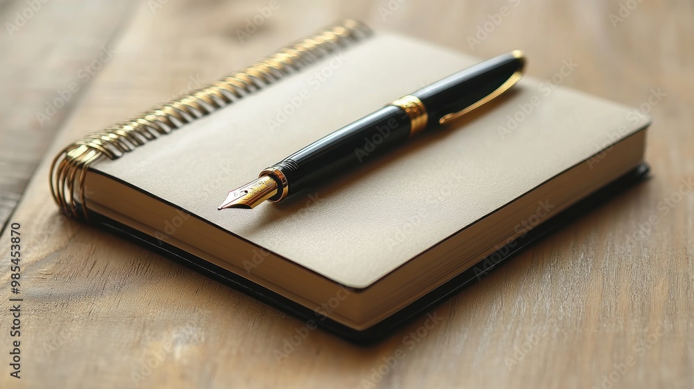 A pen rests on an open notebook, symbolizing writing and creativity. A pen rests on an open notebook, symbolizing writing and creativity.