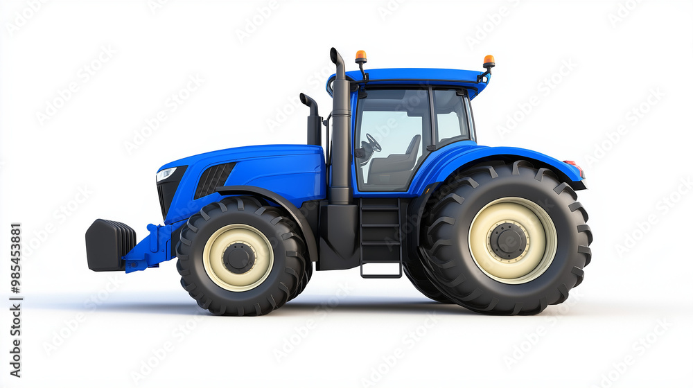 Powerful Tractor with Large Wheels - Heavy Farm Equipment Powerful Tractor with Large Wheels - Heavy Farm Equipment