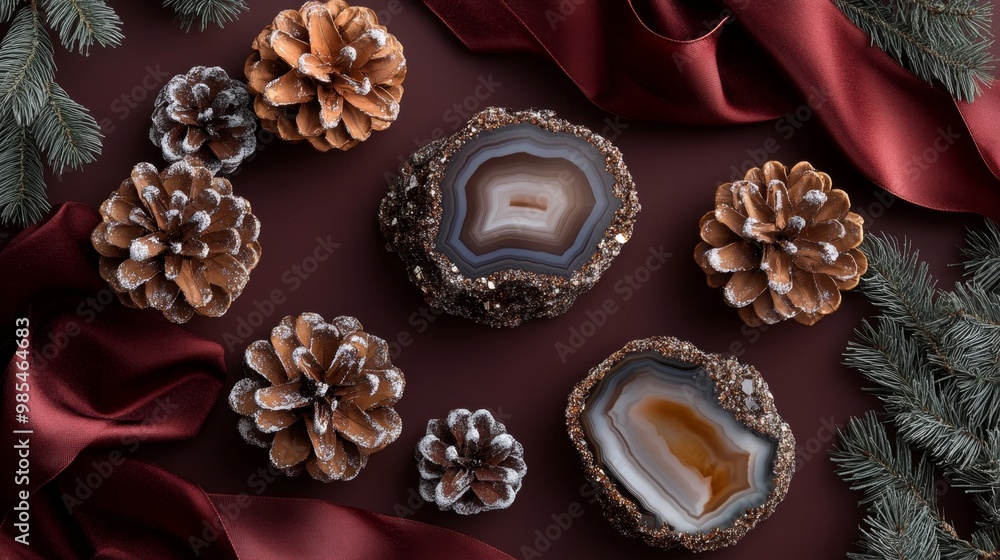 Agate Pine Cones. Agate Pine Cones.