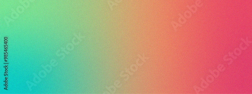 Colorful Red pink grainy color gradient background yellow turquoise glowing noise texture. Rose Red gradient foil shimmer background texture. Light royal yellow grainy texture foil design.